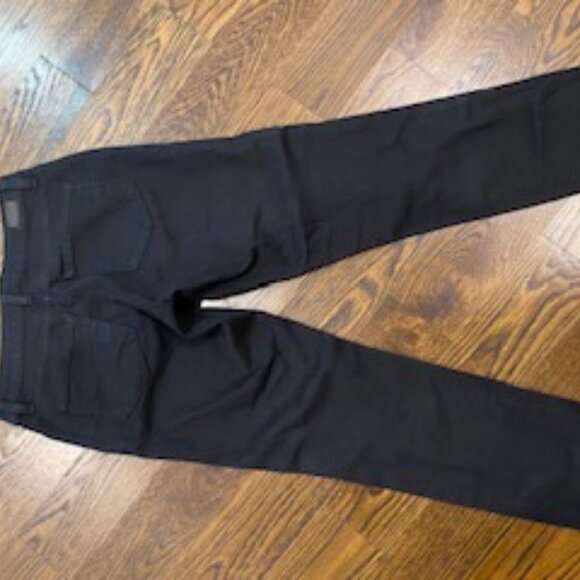 Like new Paige Jimmy Jimmy Crop Jeans Black Destructed Sz 24 - Picture 10 of 13